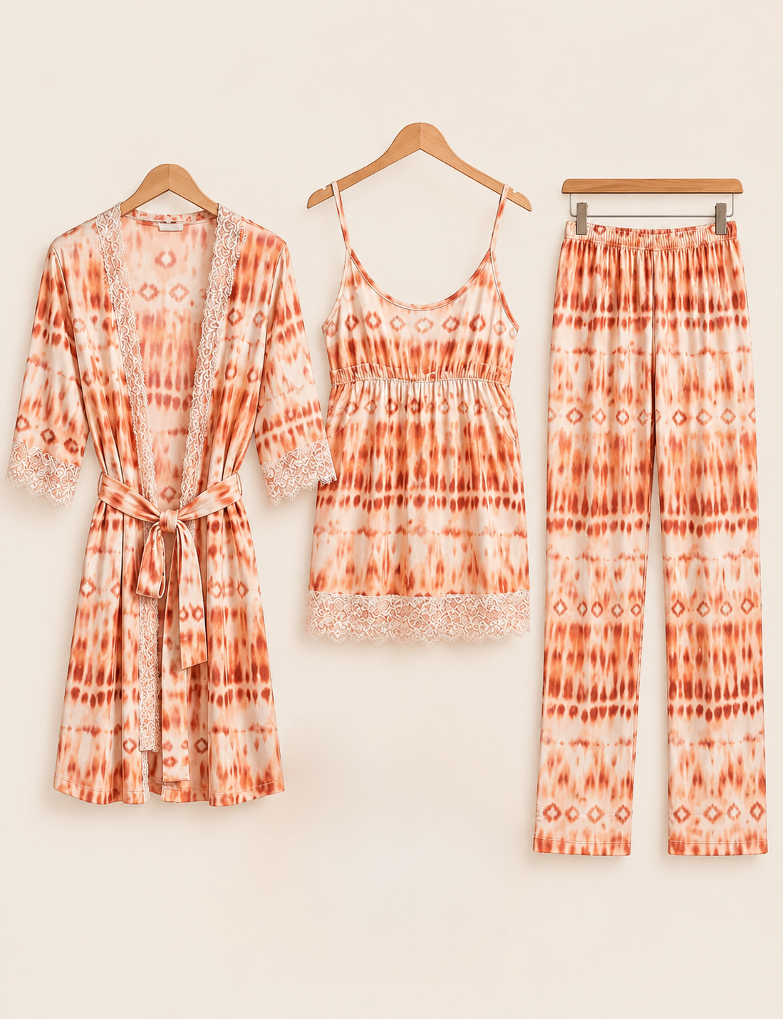 Women's Premium 3-Piece Printed Nightwear Set
