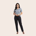 Women's Grey Cotton Pajama Set