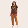 Women's Heart Print Pajama Set