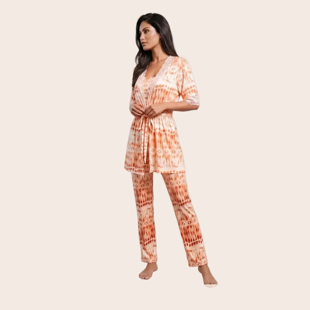 Women's Premium 3-Piece Printed Nightwear Set