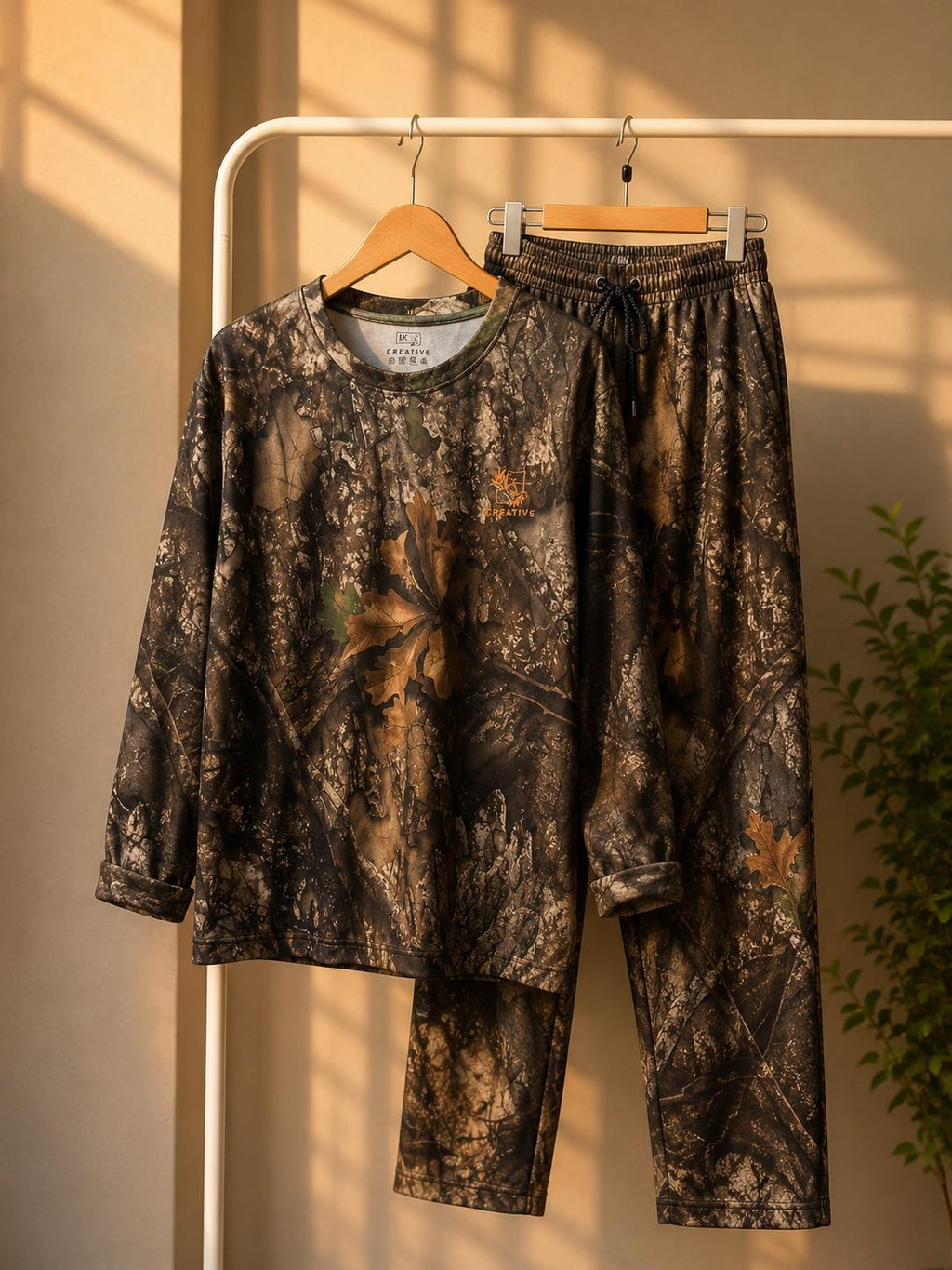 Women's Comfort Camo Set with long sleeve top and pants