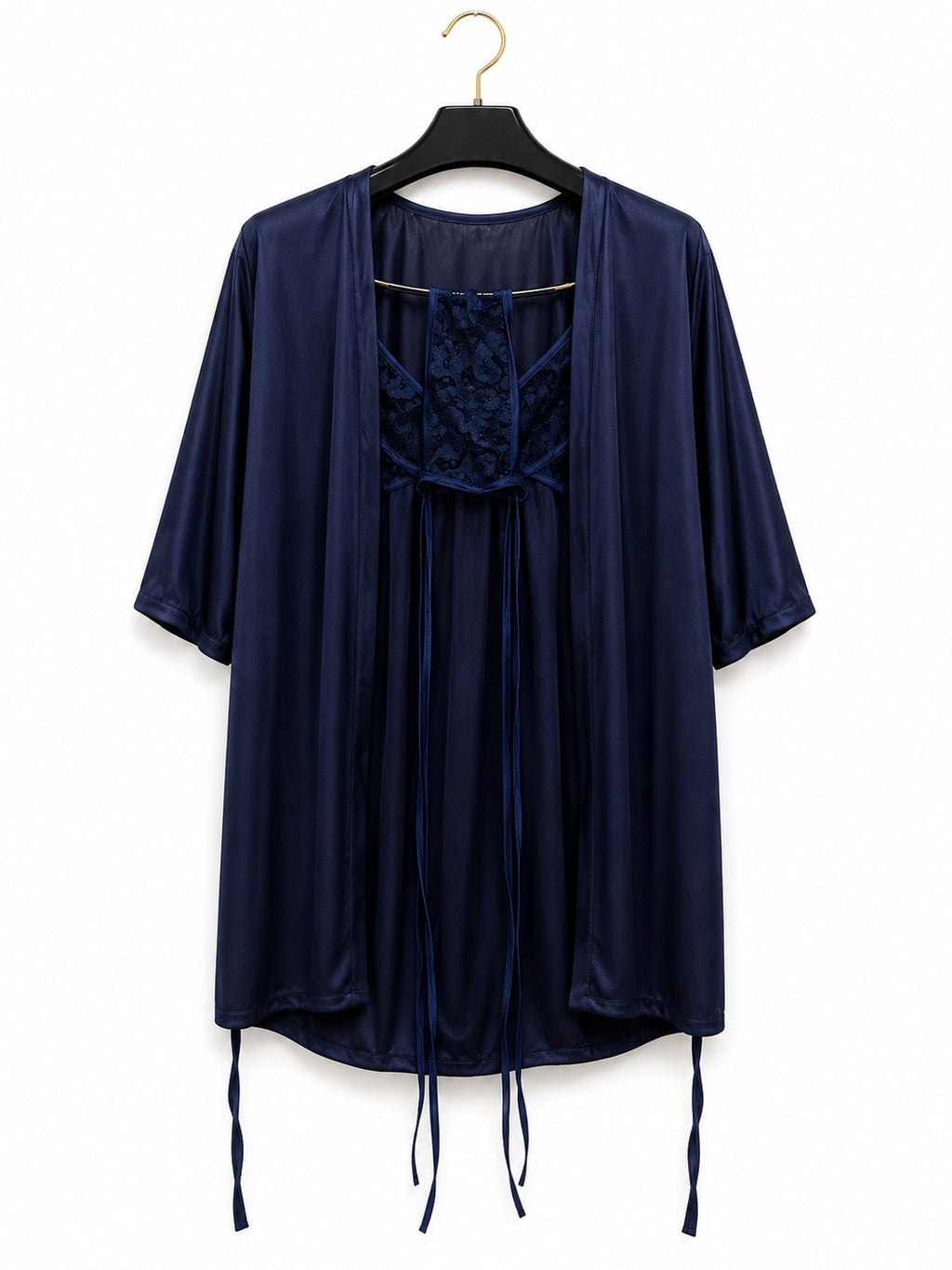 Luxury Purple Satin Women Night Suit