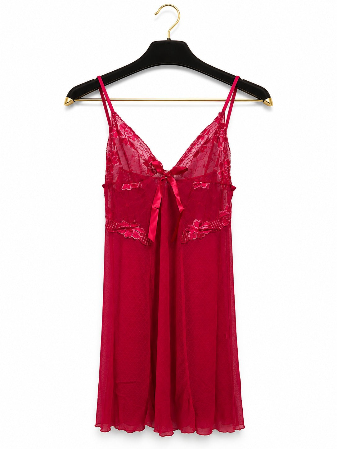 Women's pink satin lingerie set with elegant robe nightwear
