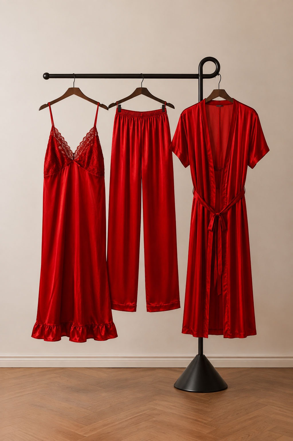 Pink 4 Piece Bridal Nightwear Gift Set