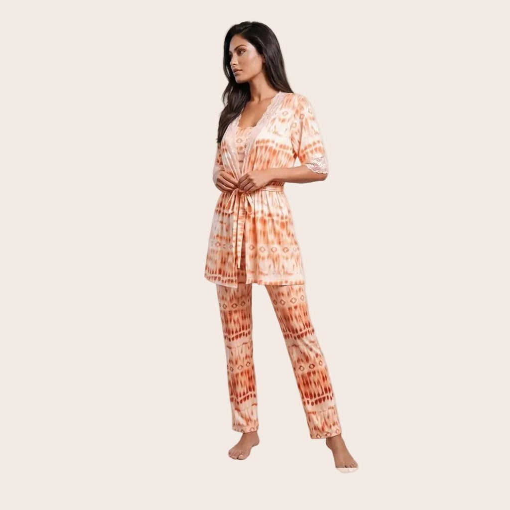 Women's Premium 3-Piece Printed Nightwear Set